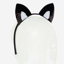 Black Sequin Cat Ears