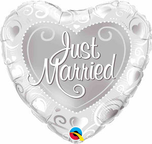 Just Married 18" Foil Balloon