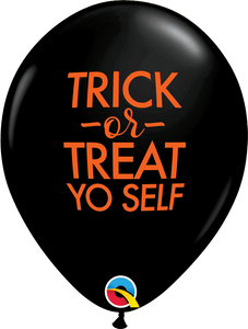 Latex Trick or Treat Yo Self Halloween Balloon