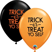 Latex Trick or Treat Yo Self Inflated Halloween Balloon