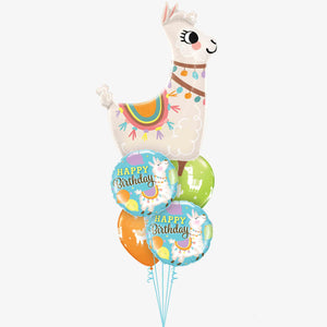 Llama Birthday Balloon Bouquet