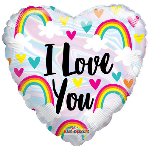 Love you Rainbow Foil Balloon