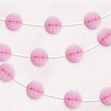 Light Pink Honeycomb Ball Garland