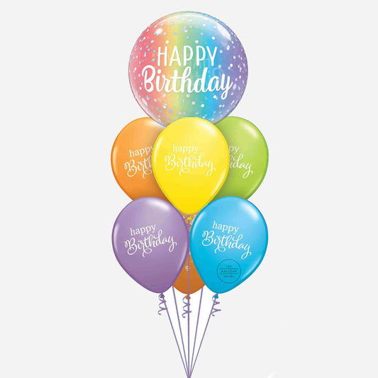 Make a Wish Birthday Inflated Balloon Bouquet