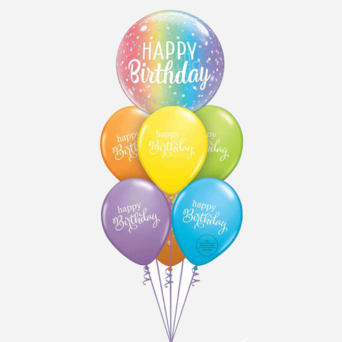 Make a Wish Birthday Inflated Balloon Bouquet