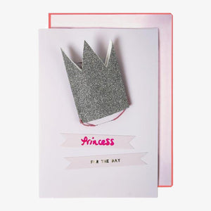 Glitter Princess Crown Card
