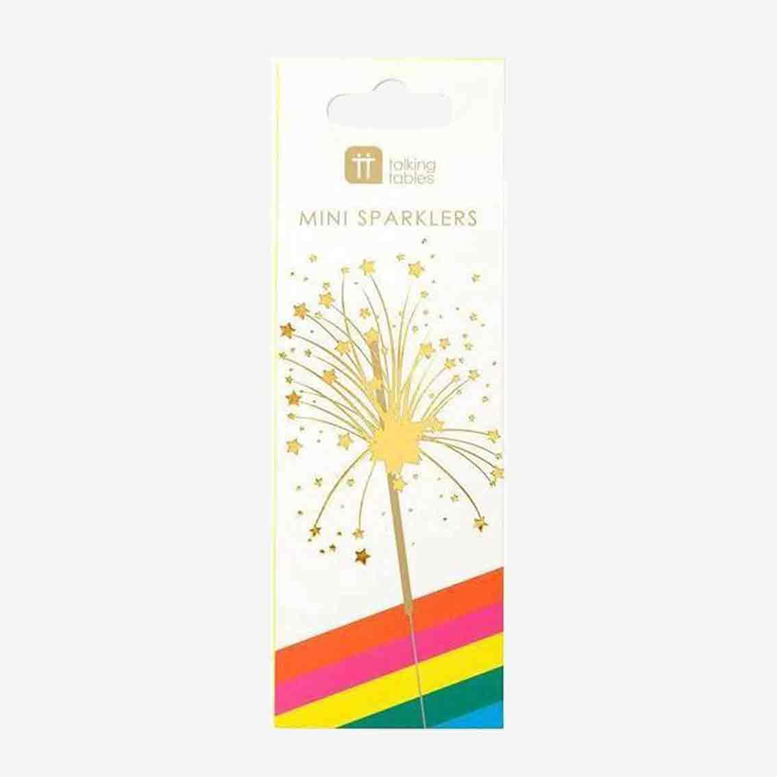 Mini Rainbow Indoor Sparklers (hand-held)