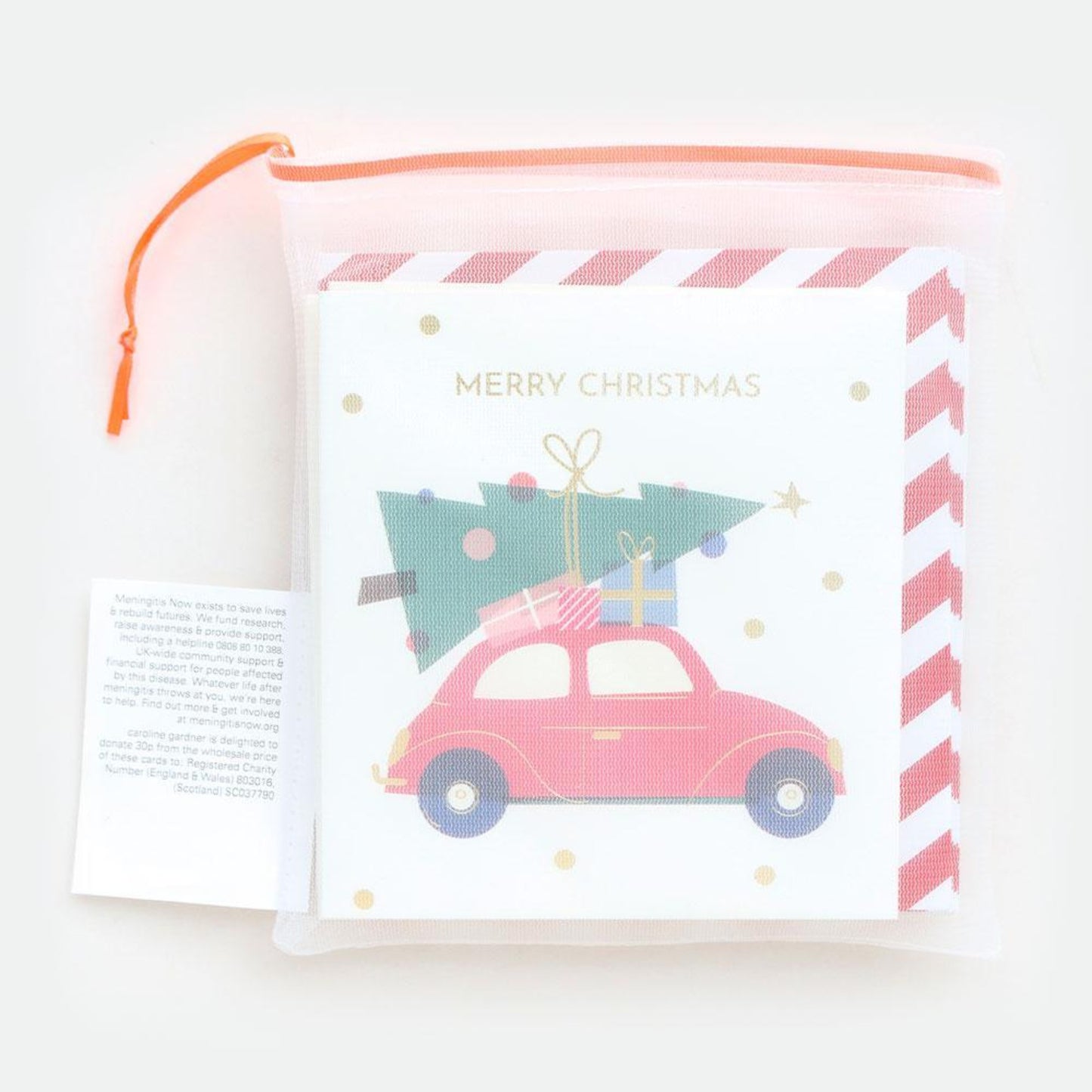 Car & Tree Mixed Charity Christmas Cards Pack of 8