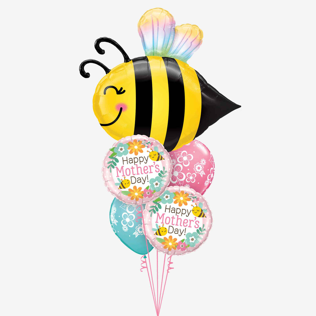 Mum You're My Queen Bee Balloon Bouquet