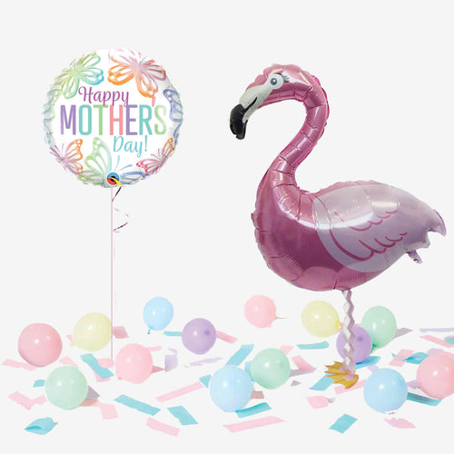 Mother's Day Walking Pet Flamingo Balloon in a Box