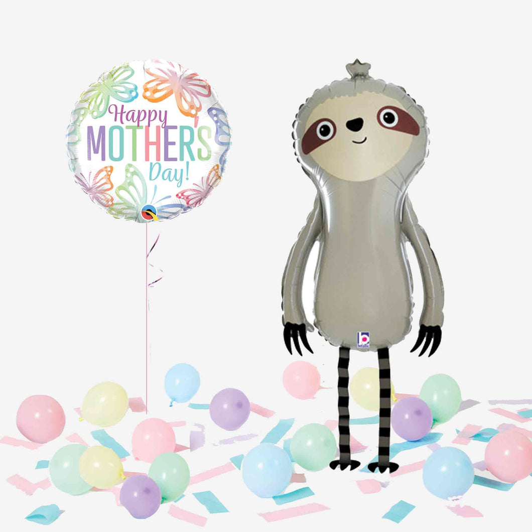 Mother's Day Walking Pet Sloth Balloon in a Box