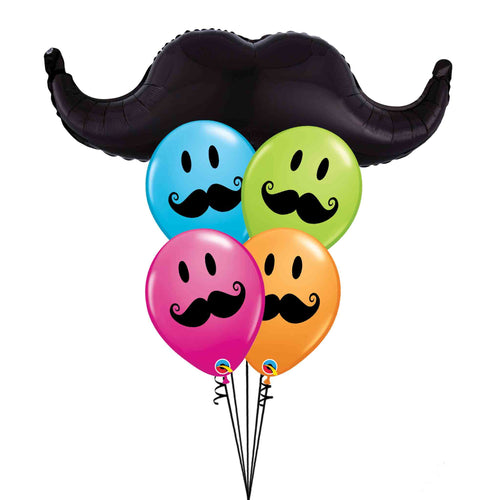 Moustache Balloon Bouquet
