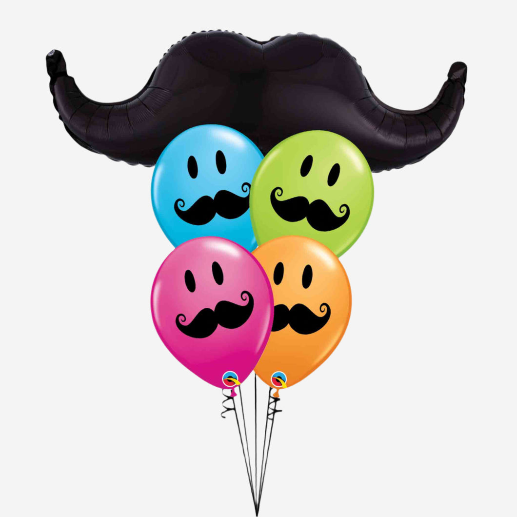 Moustache Balloon Bouquet