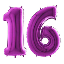 Purple Foil Number Balloons 40"