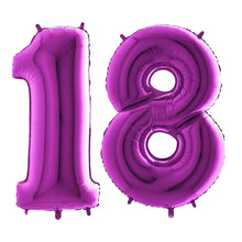 Purple Foil Number Balloons 40"