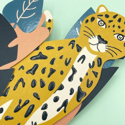 Happy Birthday Card - Leopard