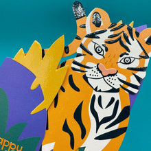 Happy Birthday 3D Fold-out Tiger Birthday Card
