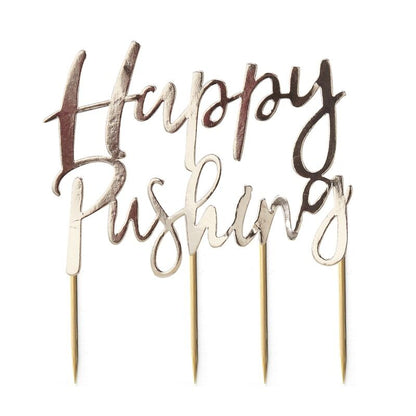 Happy Pushing Baby Shower Cake Topper