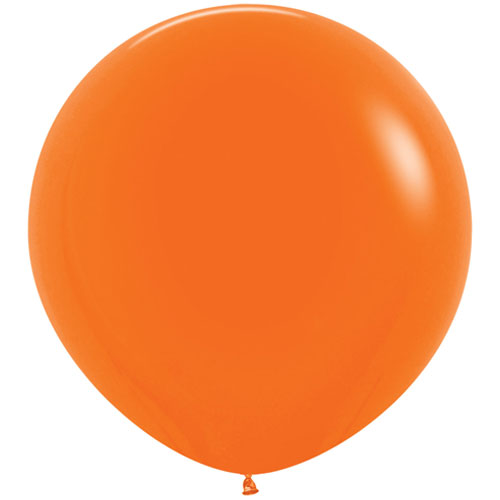Orange Giant 3ft Latex Balloon