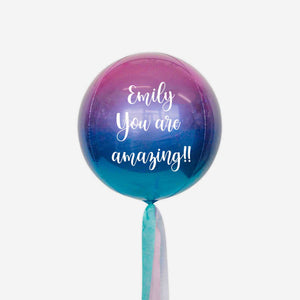 Personalised Orbz Balloon - Any message