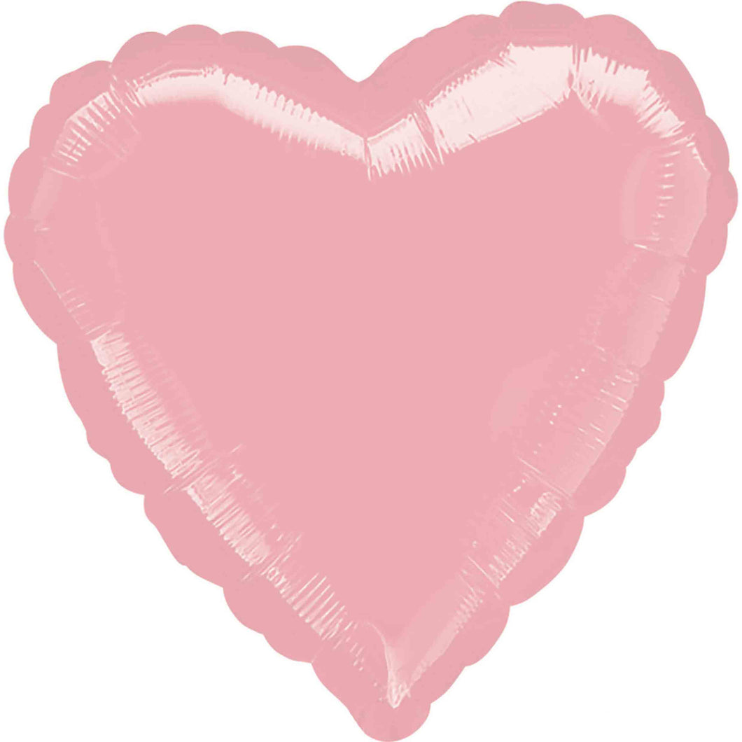 Pastel Pink Heart Foil Balloon