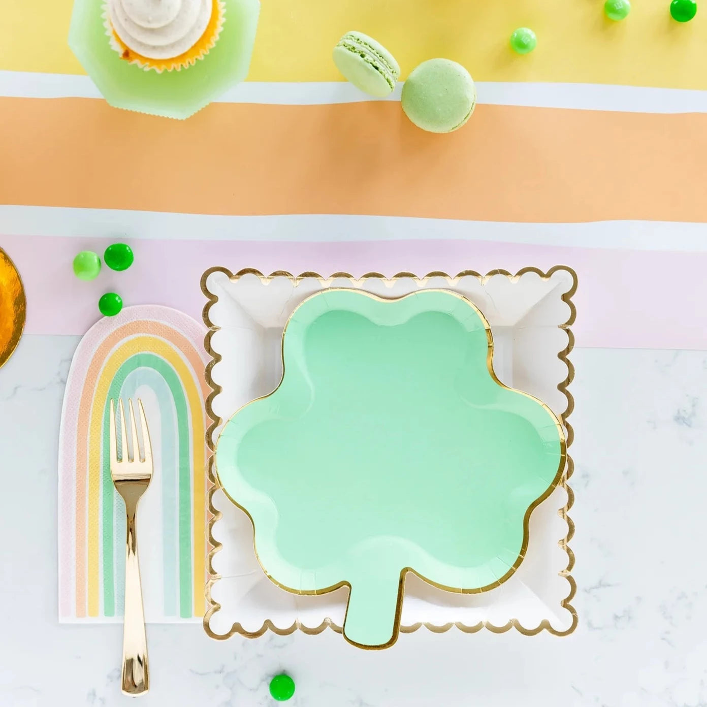 Pastel Shamrock Plate