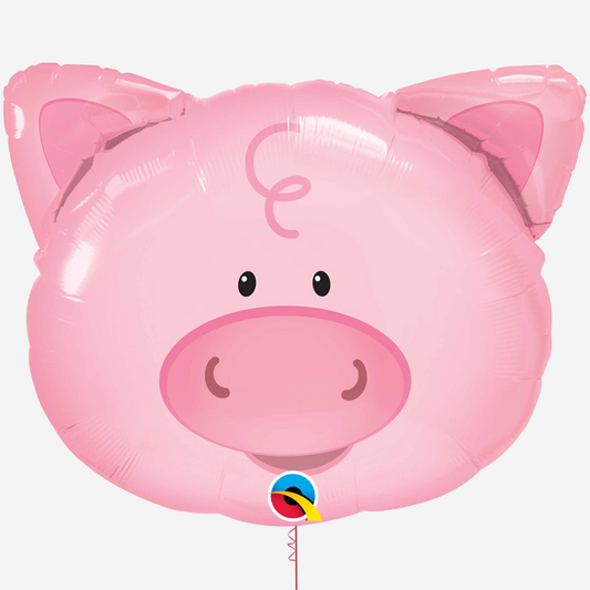 Playful Pig Inflated Foil Balloon