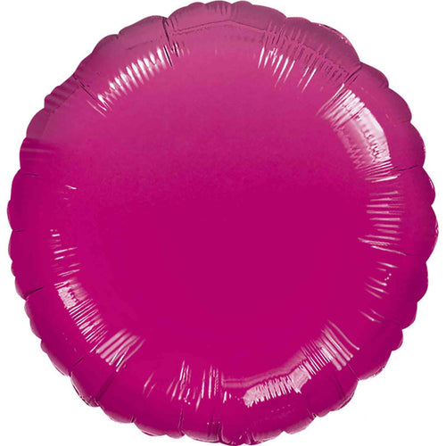 Fucshia Circle Foil Balloon