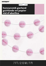 Light Pink Honeycomb Ball Garland