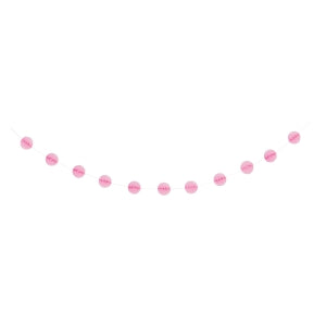 Light Pink Honeycomb Ball Garland