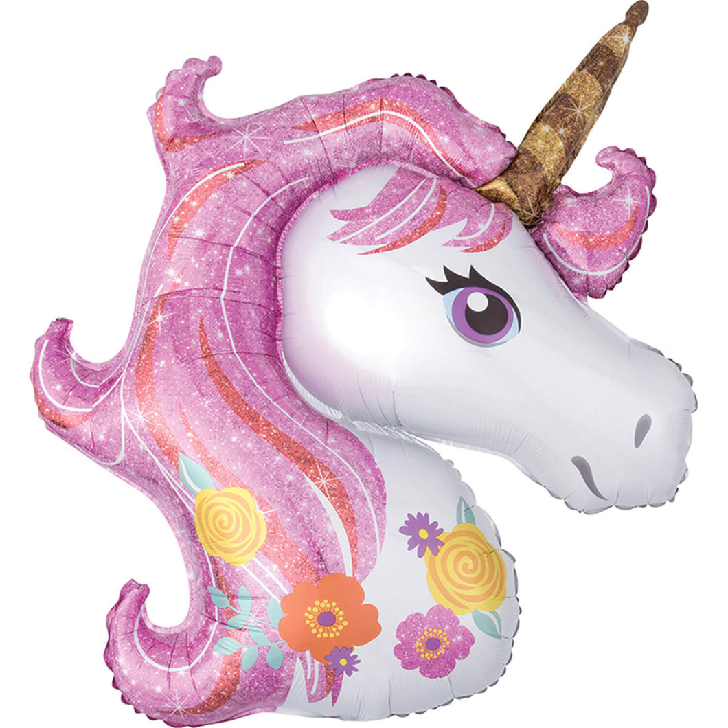 Giant Pastel Pink Unicorn Inflated Balloon