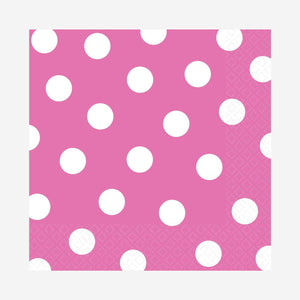 Pink Dots Paper Napkins