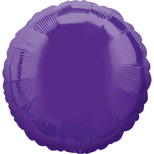 Purple Circle Inflated Foil Balloon
