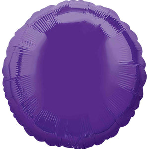 Purple Circle Inflated Foil Balloon