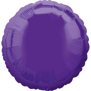 Purple Circle Foil Balloon