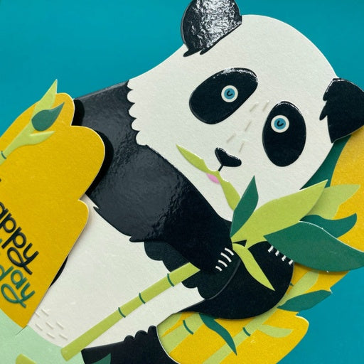 Happy Birthday 3D Fold-out Panda Birthday Card