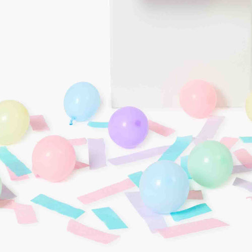 12 Mini Balloons Pastel Rainbow