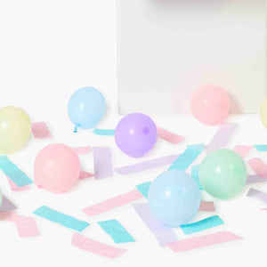 12 Mini Balloons Pastel Rainbow