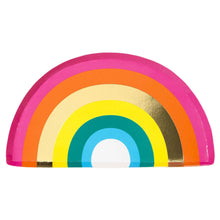 Rainbow Birthday Shaped Plates