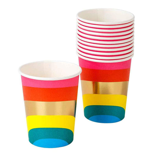 Rainbow Birthday Paper Cups