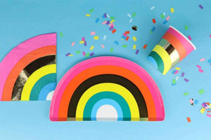 Rainbow Birthday Paper Cups