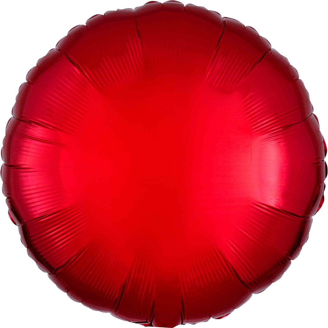Red Circle Foil Balloon