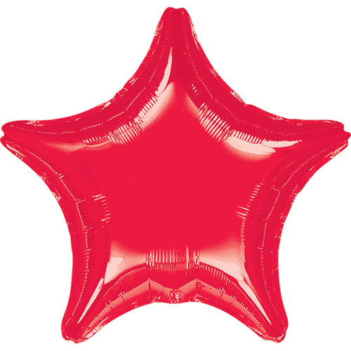 Red Star Inflated Foil Balloon