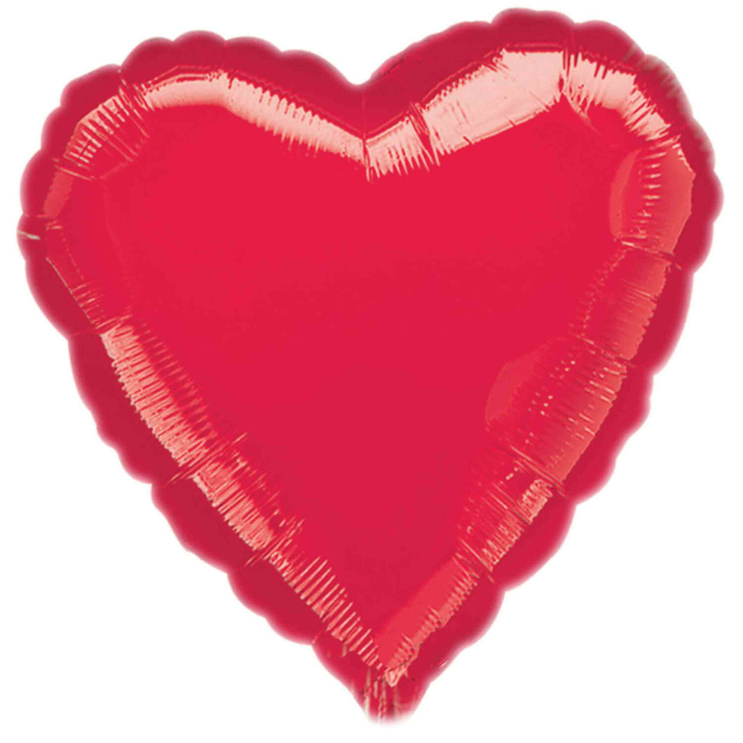 Red Heart Foil Balloon