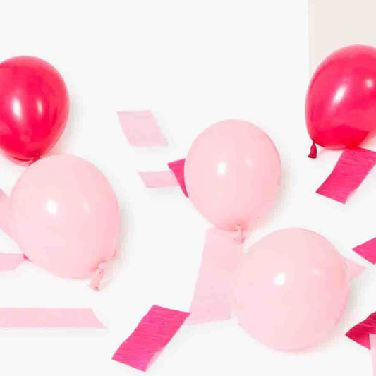 12 Mini Balloons Pinks