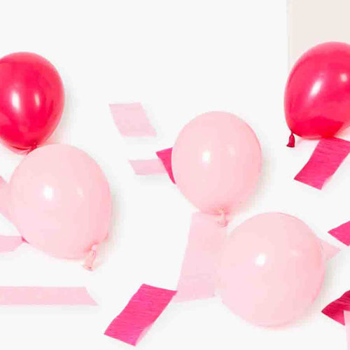 12 Mini Balloons Pinks