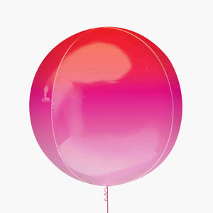 Ombre Red & Pink Orbz Balloon