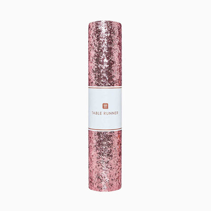 Luxe Pink Glitter Table Runner