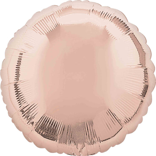 Rose Gold Circle Inflated Foil Balloon