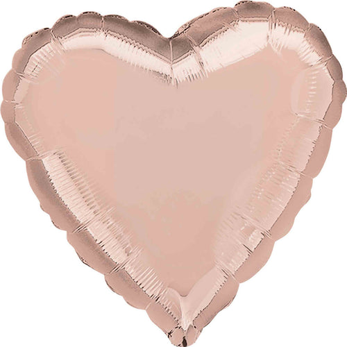 Rose Gold Heart Foil Balloon